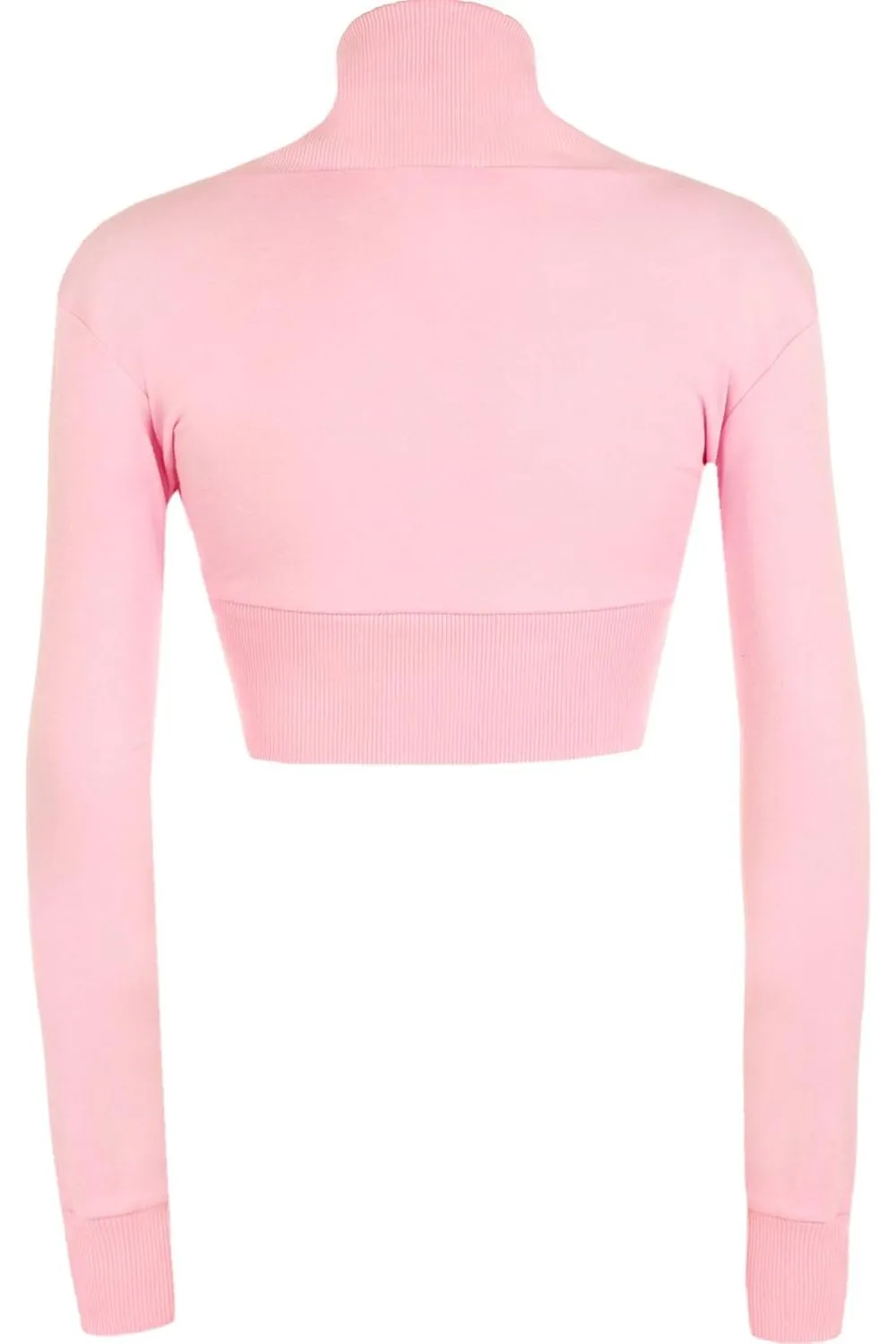Long Sleeve Ribbed Bolero Shrug