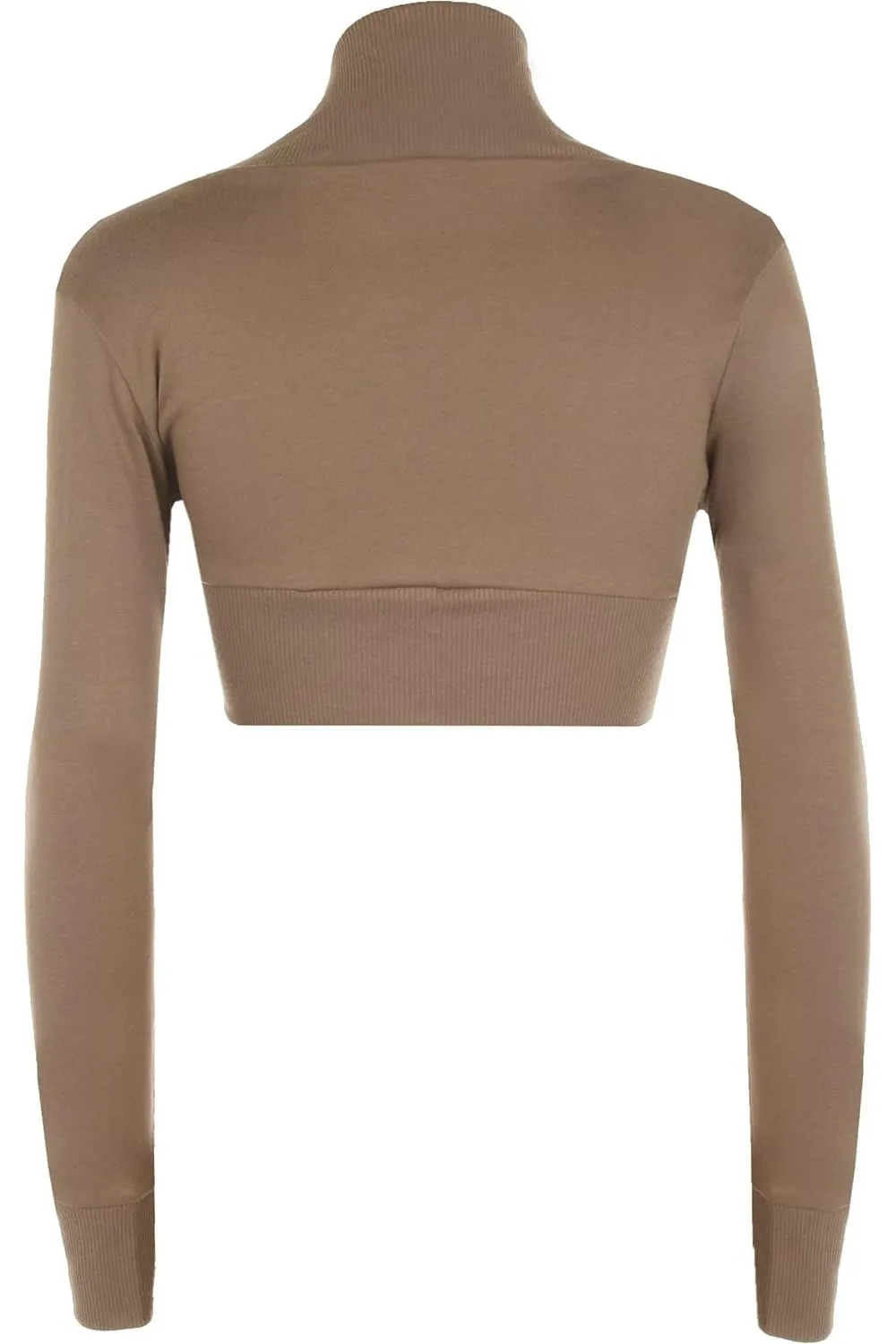 Long Sleeve Ribbed Bolero Shrug