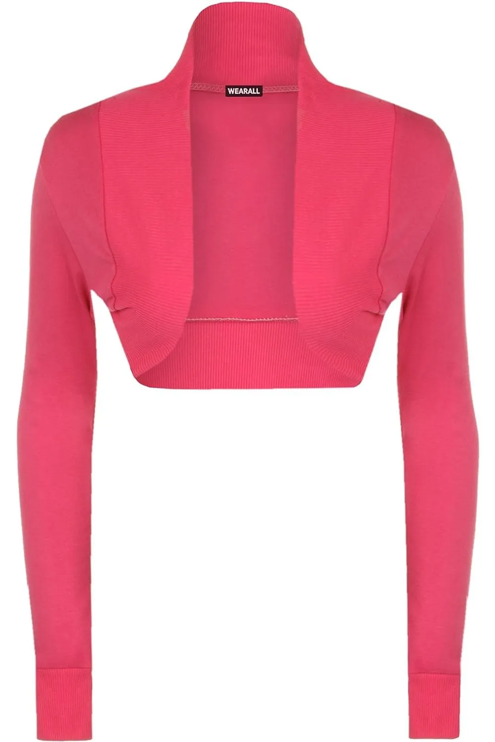 Long Sleeve Ribbed Bolero Shrug