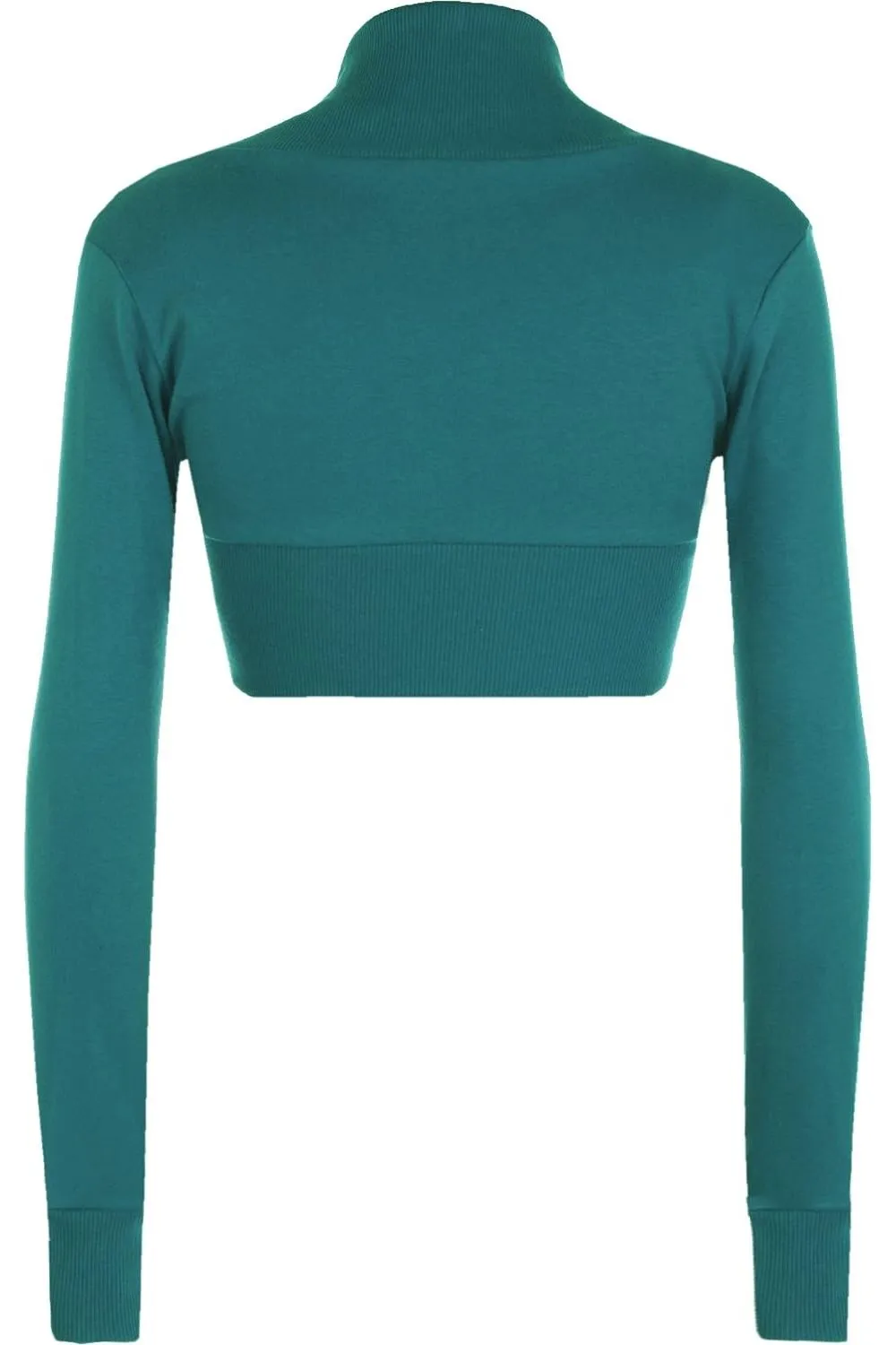 Long Sleeve Ribbed Bolero Shrug
