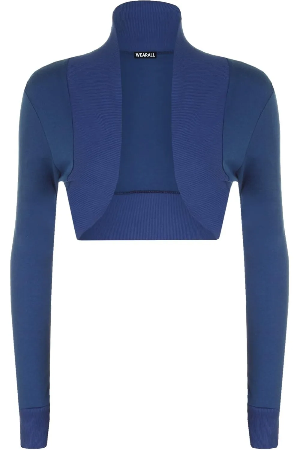 Long Sleeve Ribbed Bolero Shrug