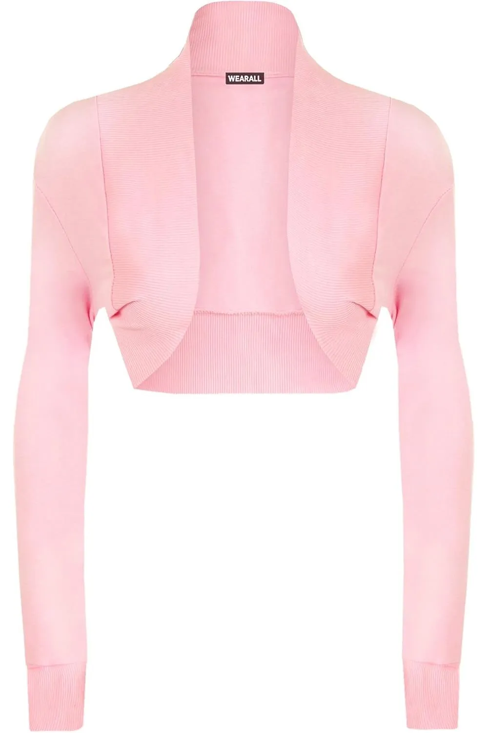 Long Sleeve Ribbed Bolero Shrug