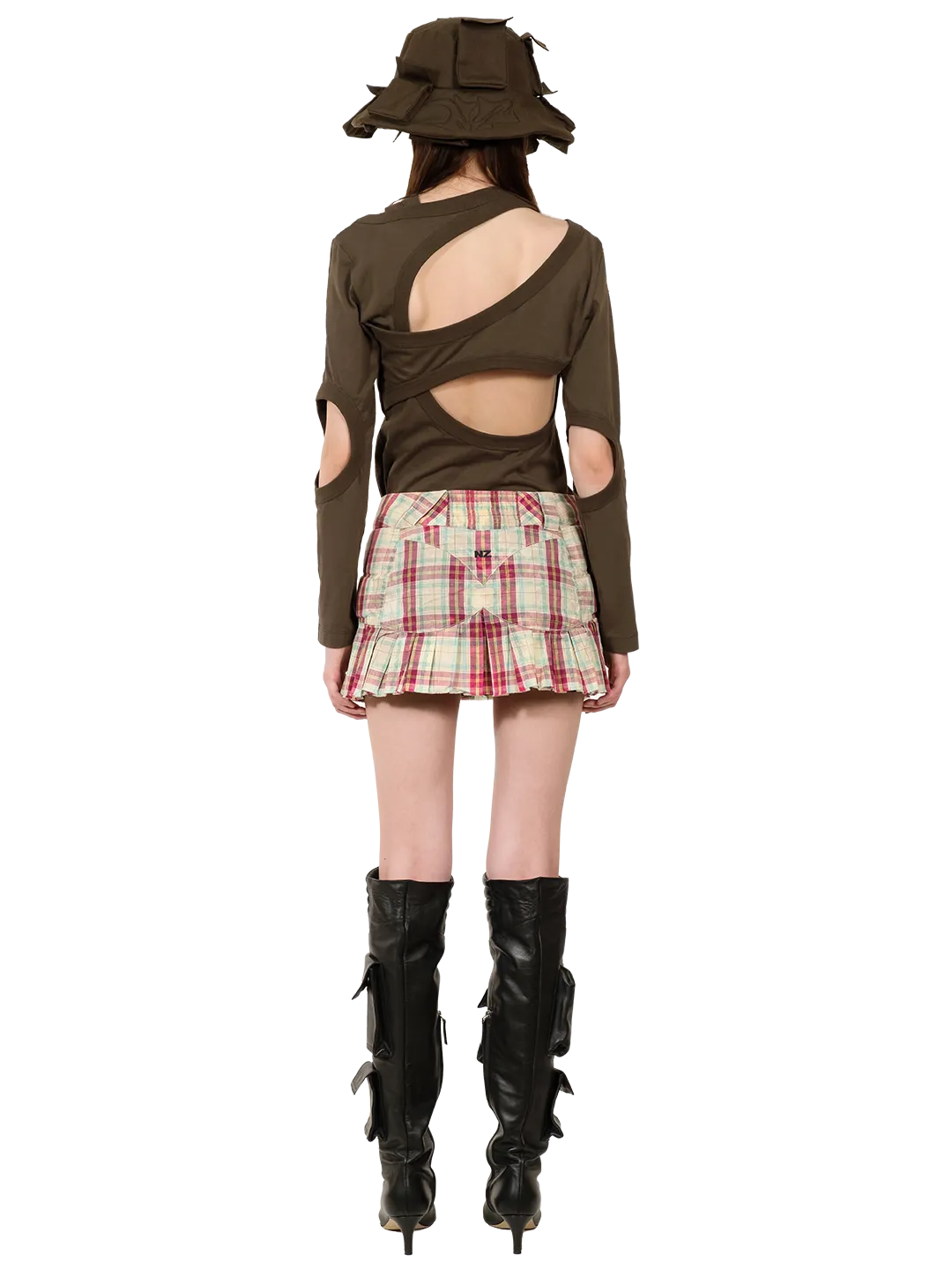 M-Bike Pleated Skirt