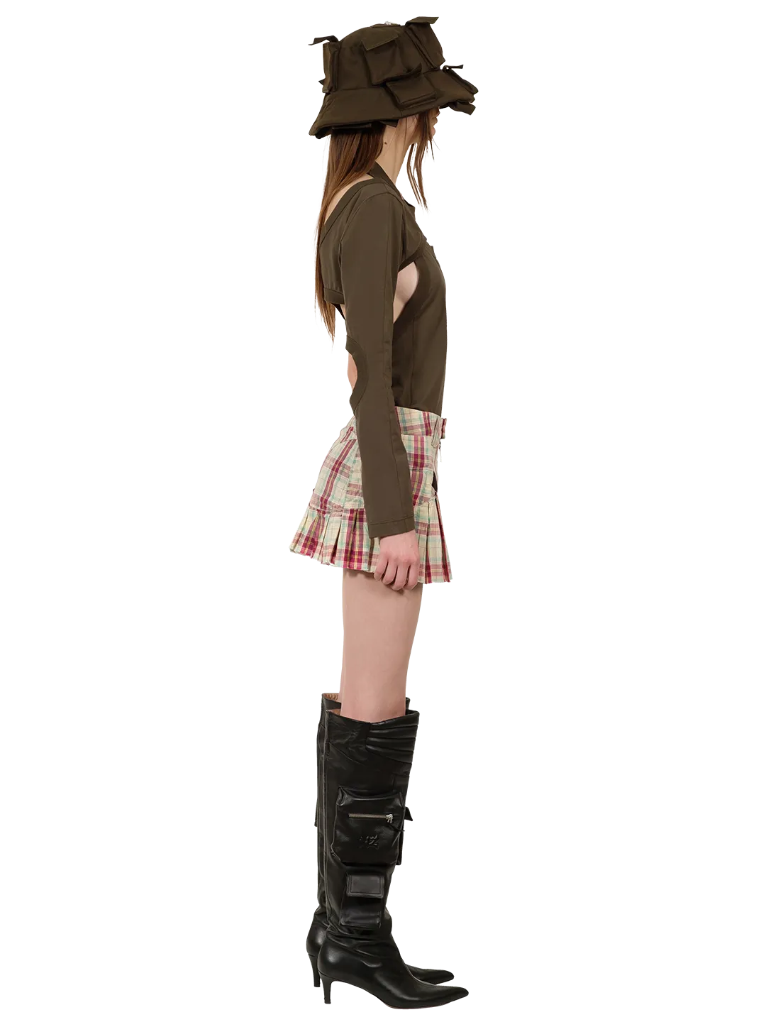 M-Bike Pleated Skirt
