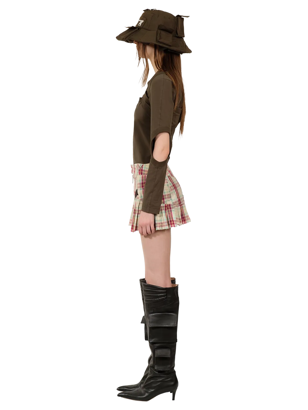 M-Bike Pleated Skirt