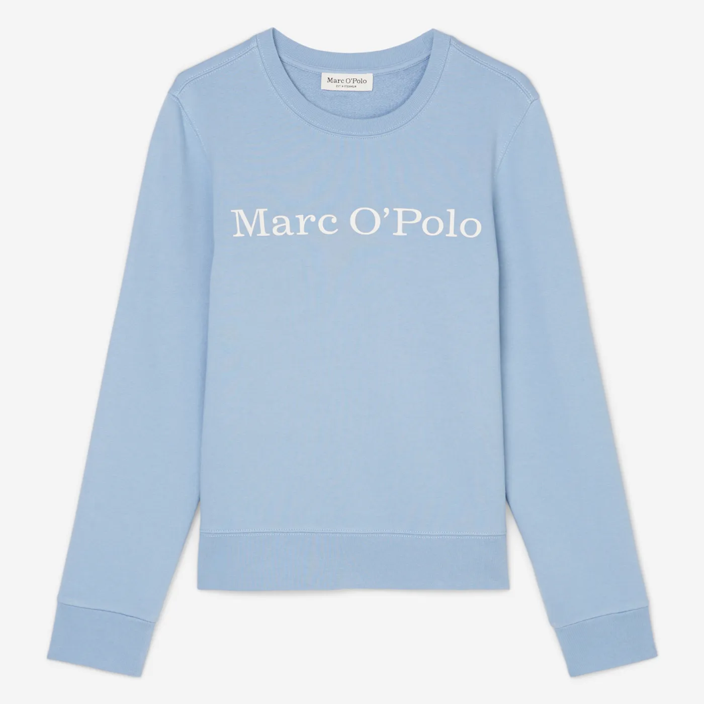 Marc O Polo Organic Cotton Logo Sweatshirt | Sky Blue