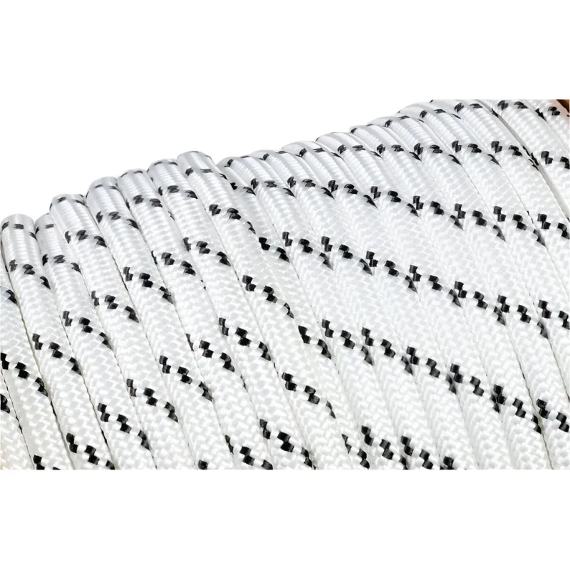 Marine Rope - White & Black Fleck - 12mm