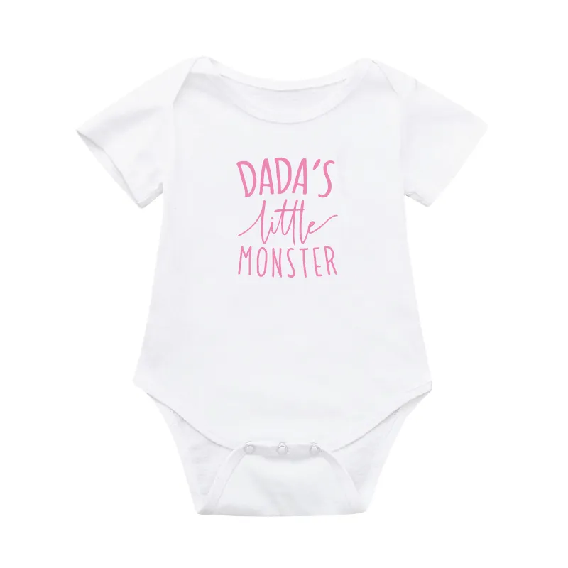 Matching Dada and Dada's Little Monster T-shirts / Baby Vests