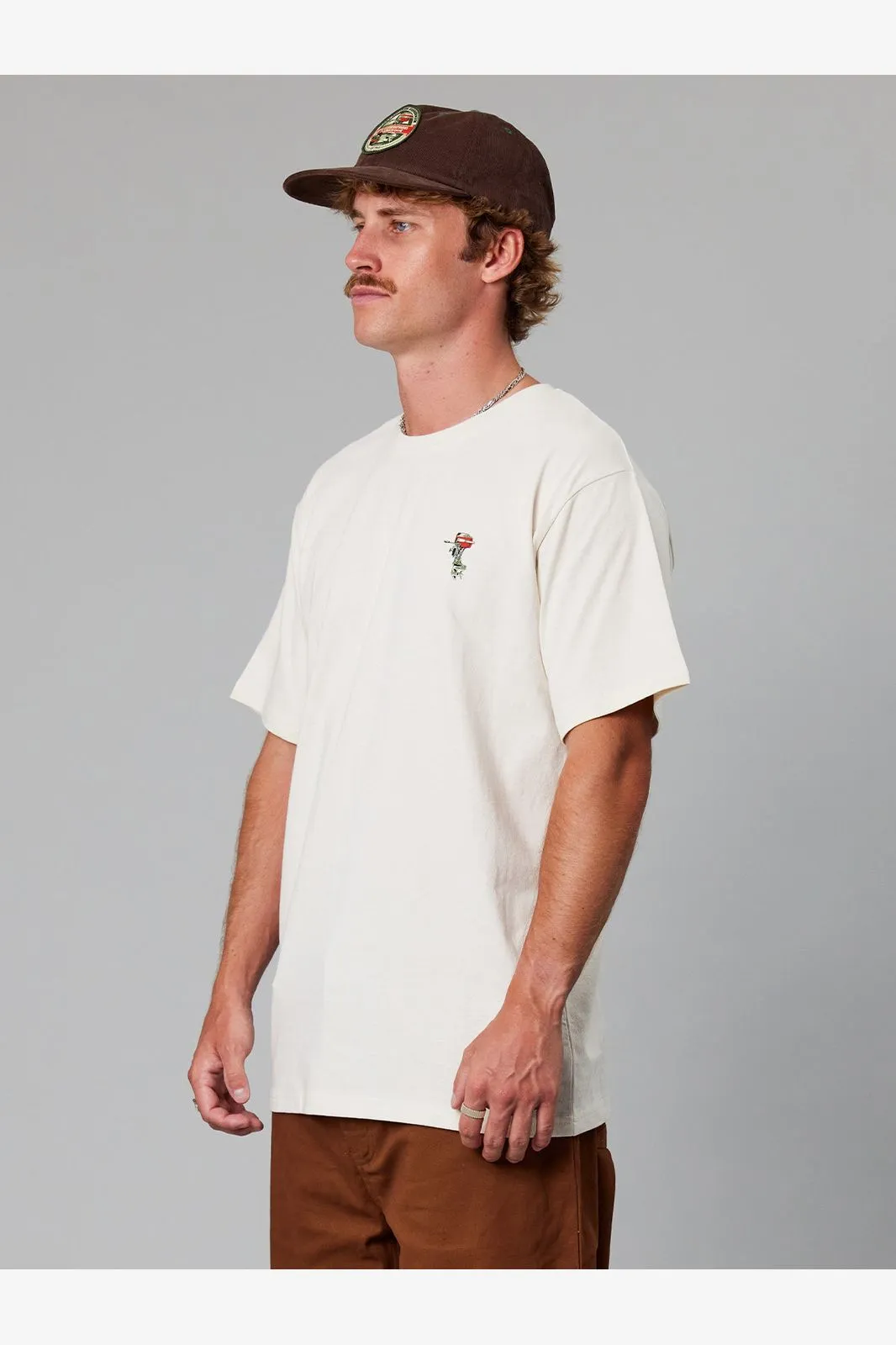 MC'S BOATWORKS TEE - ANTIQUE WHITE