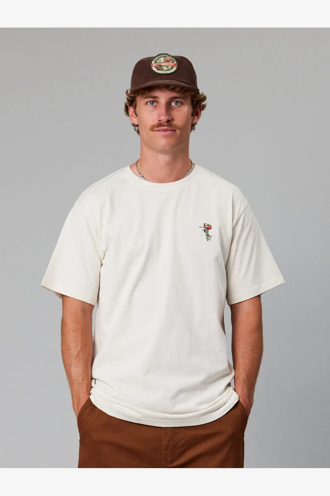 MC'S BOATWORKS TEE - ANTIQUE WHITE