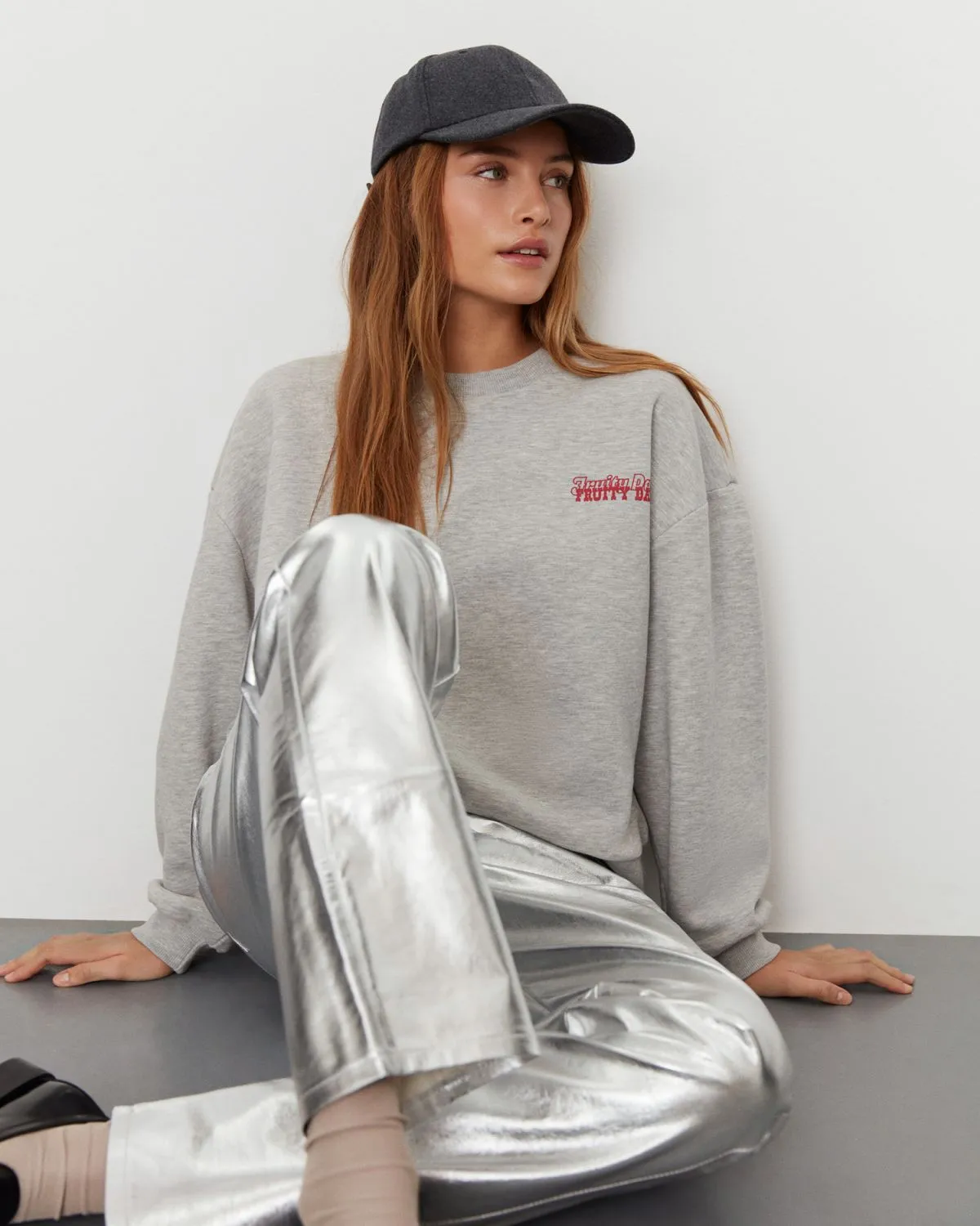 MELIKASW JEANS - Silver