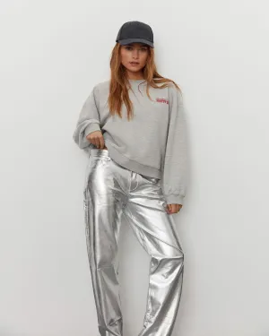 MELIKASW JEANS - Silver
