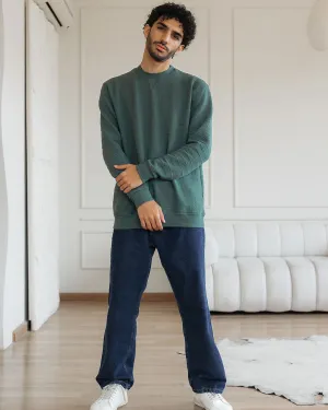Men Jacquard Crewneck