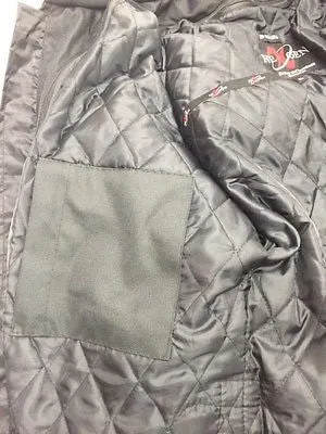 Mens Motorcycle High Visibility Mesh Racer Jacket with removable rain Jacket Liner and armors