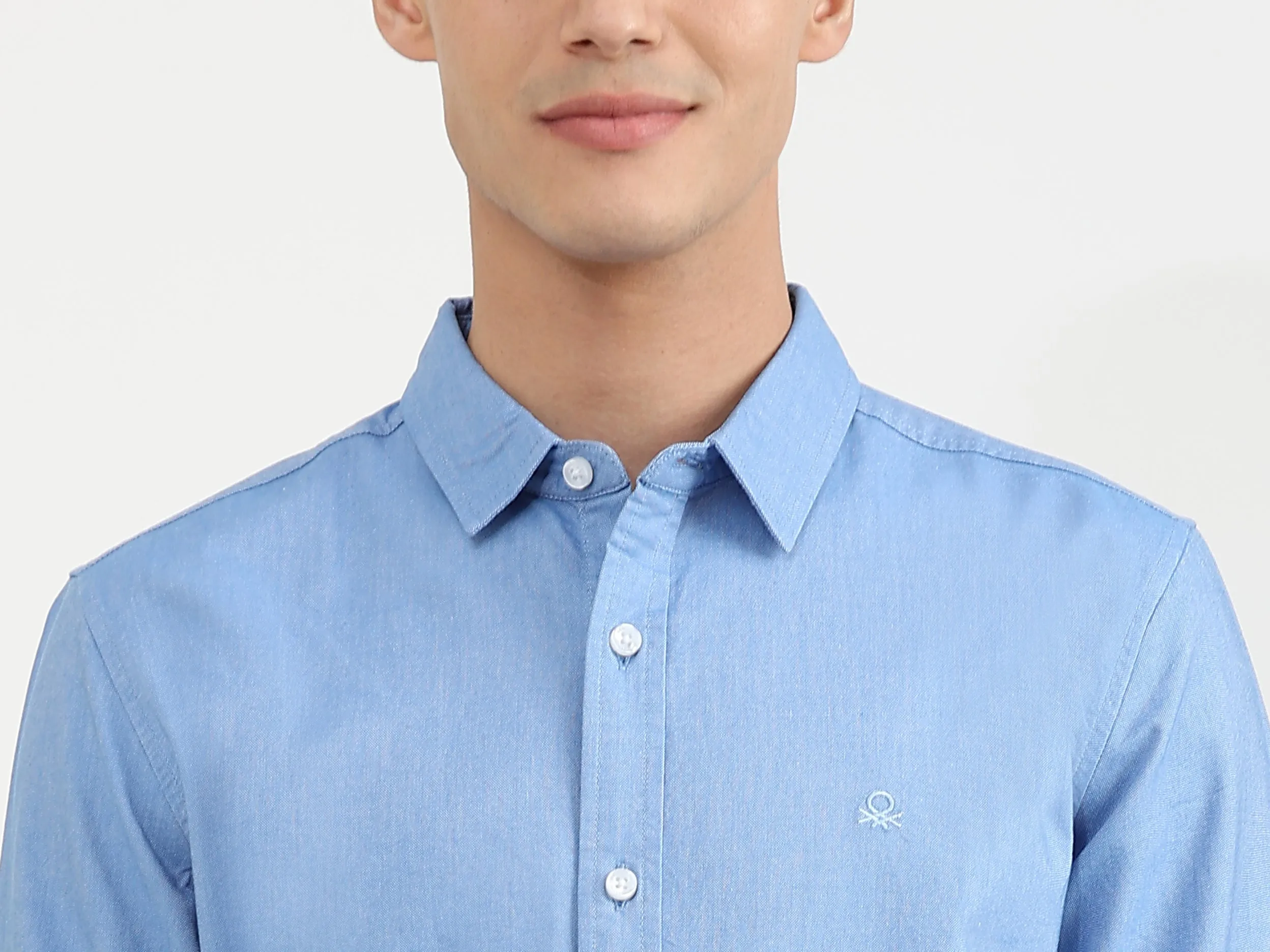 Mens Slim Fit Solid Shirt