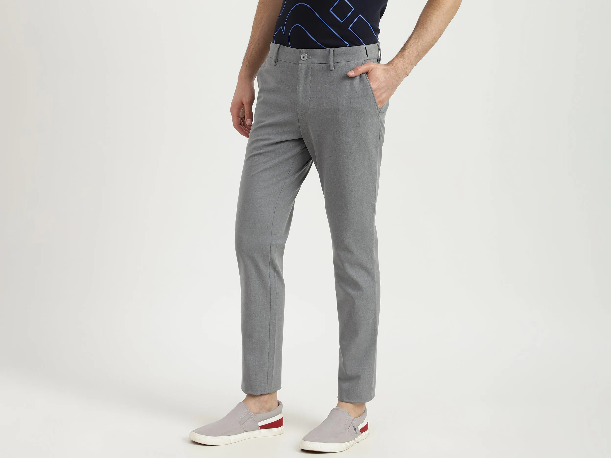 Mens Slim Fit Trousers