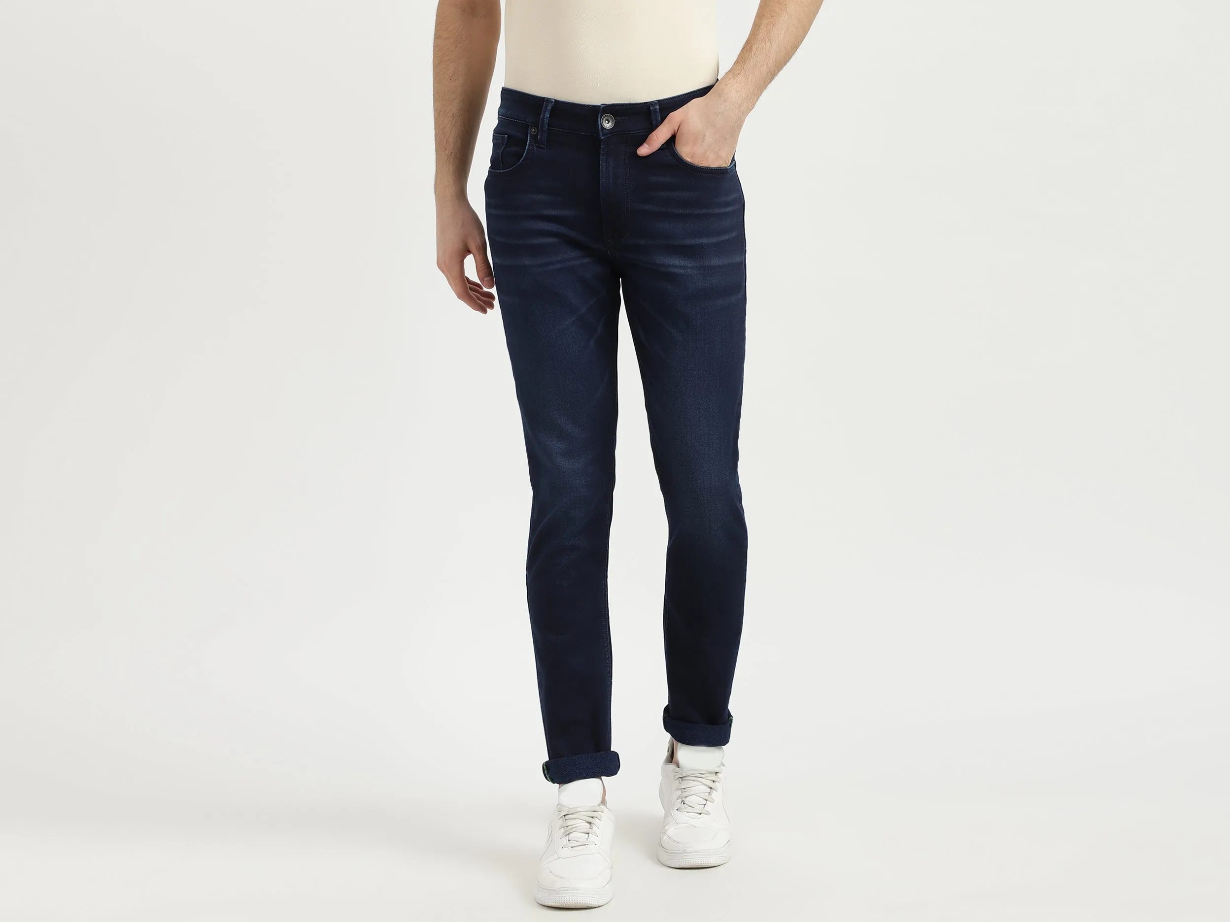 Mens Slim Straight Jeans