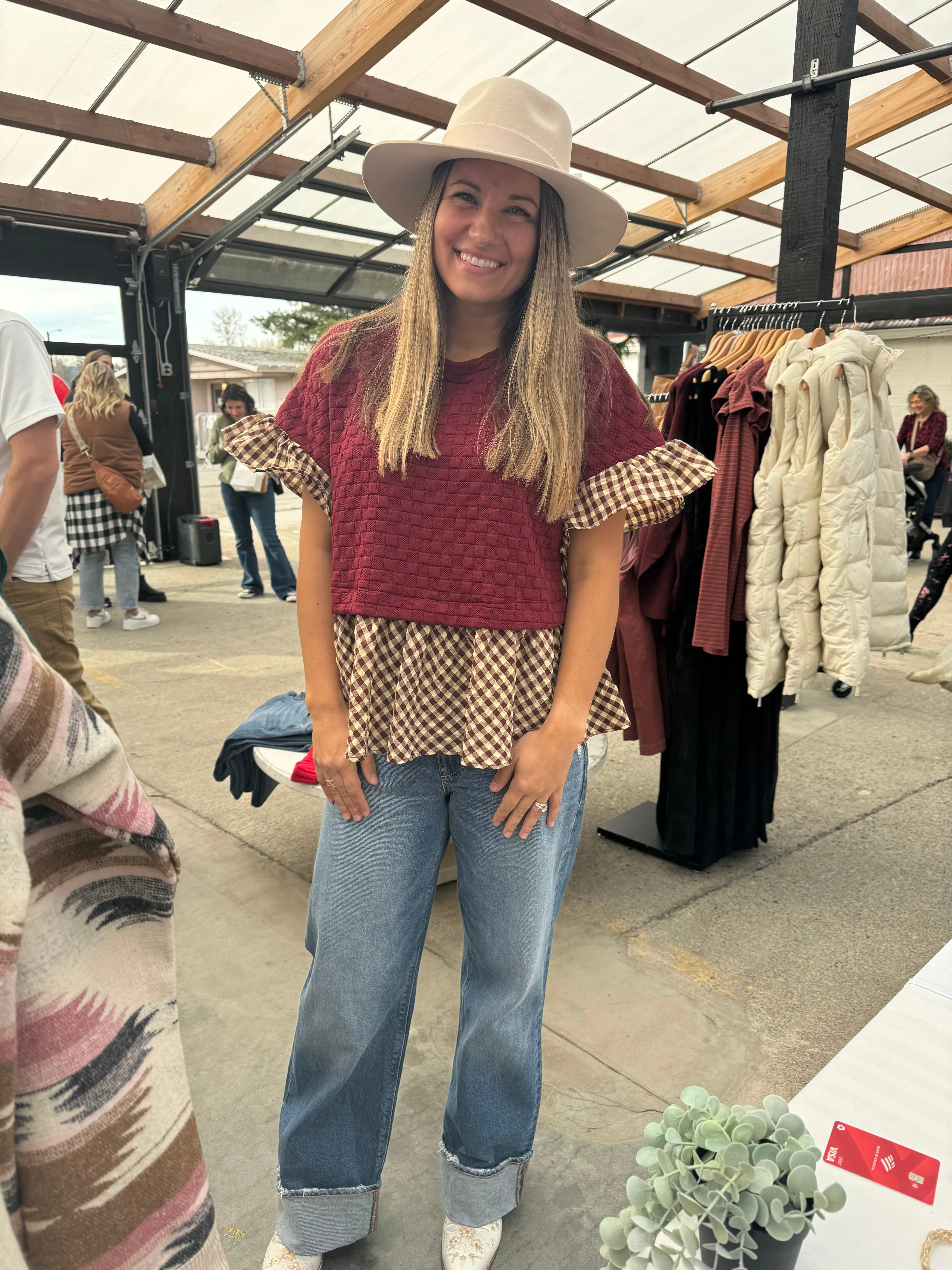 Merlot Layered Top