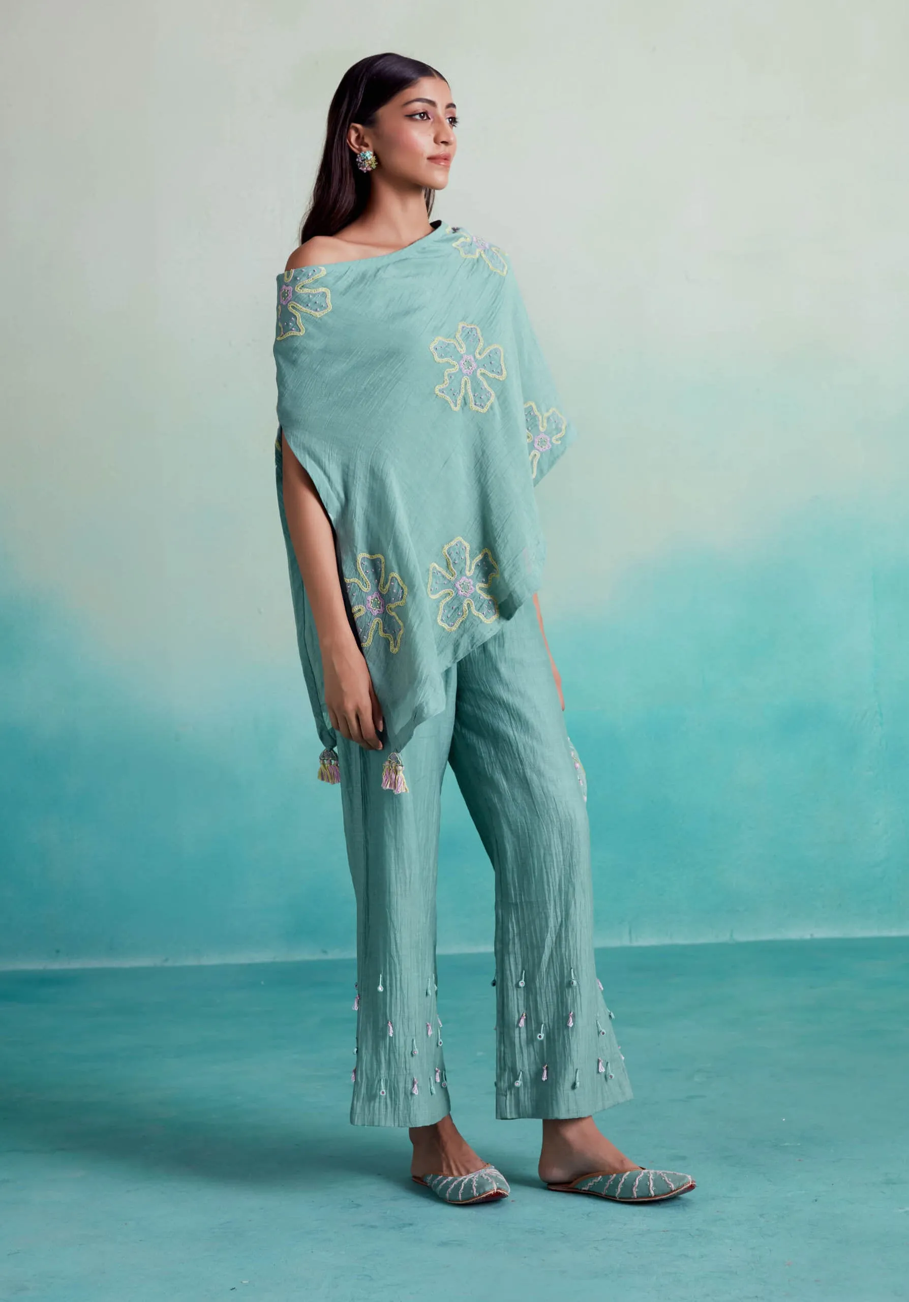 Mintella off-shoulder top and pants