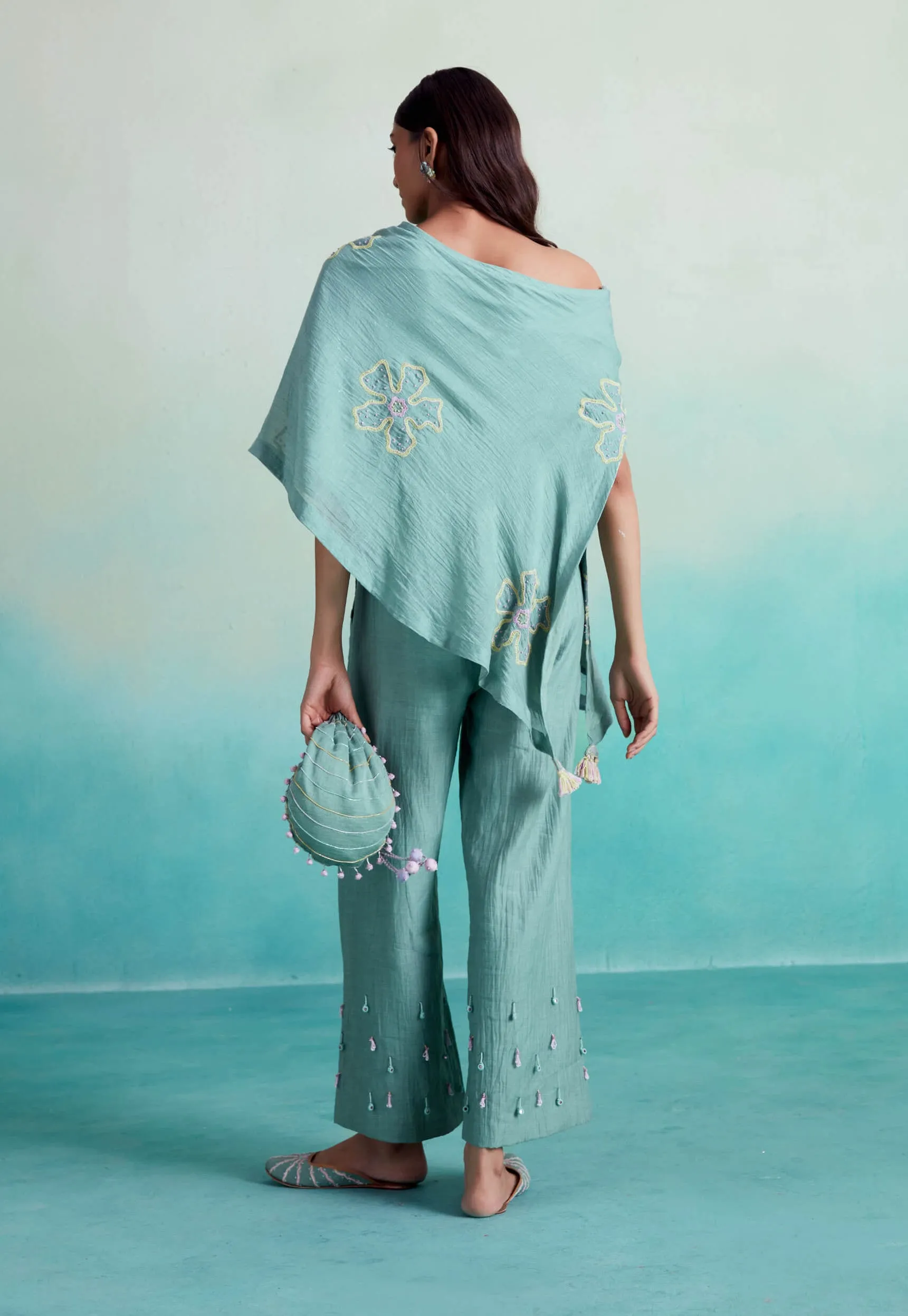 Mintella off-shoulder top and pants
