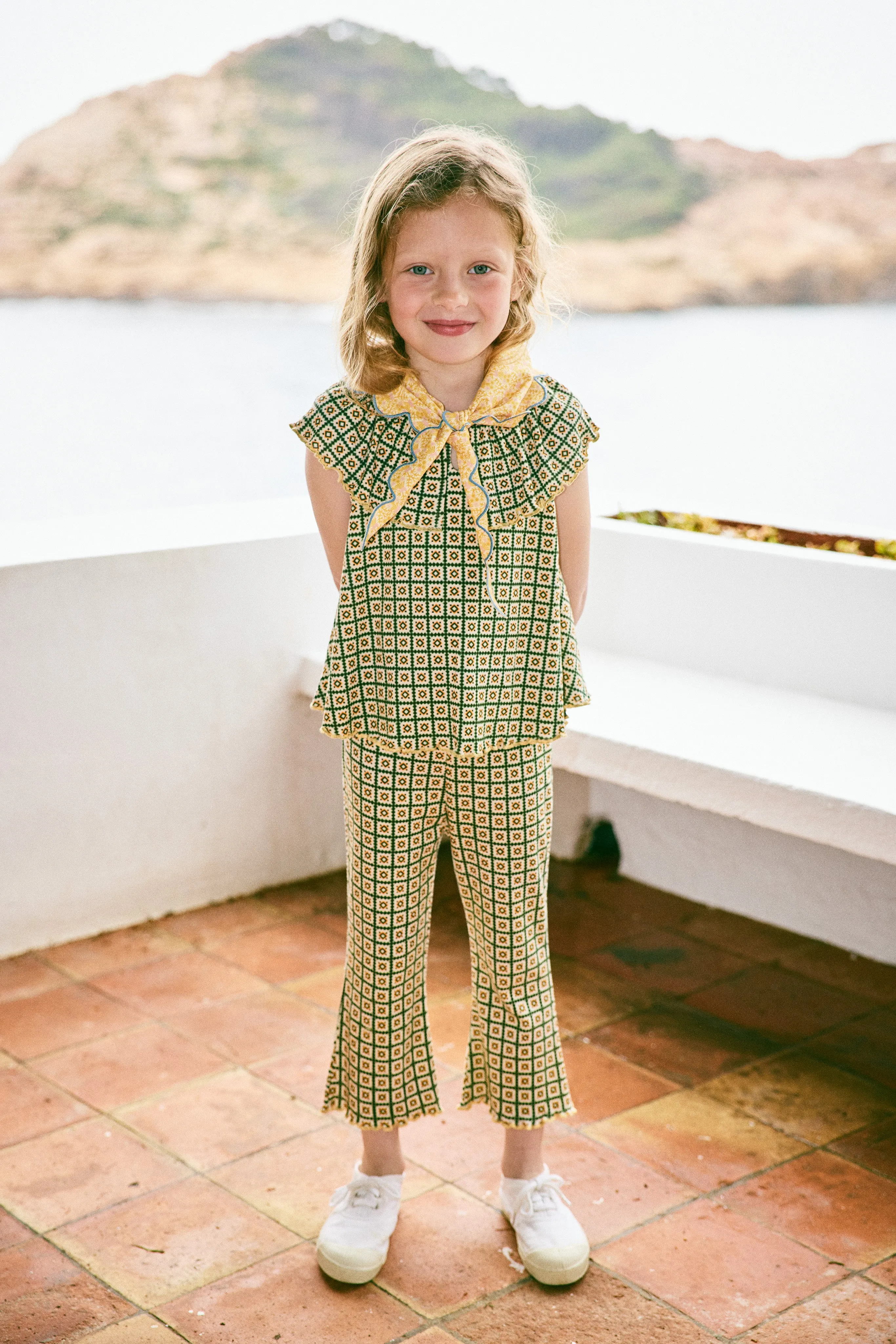 Mira Top, String/ Lawn Pinking Tiles