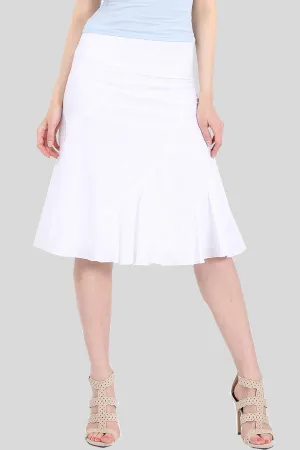 MISS PINKI Georgia Flare skirt in white