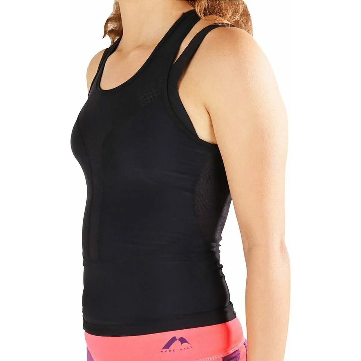 More Mile Tri Singlet Womens Triathlon Vest - Black