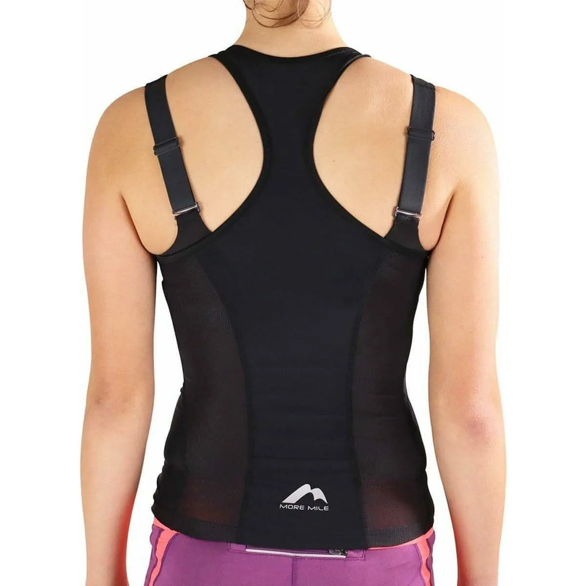More Mile Tri Singlet Womens Triathlon Vest - Black