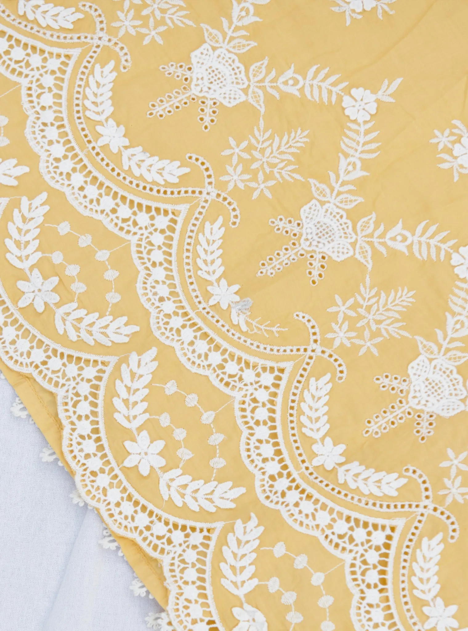 Mulmul Cotton Acoi Yellow kurta