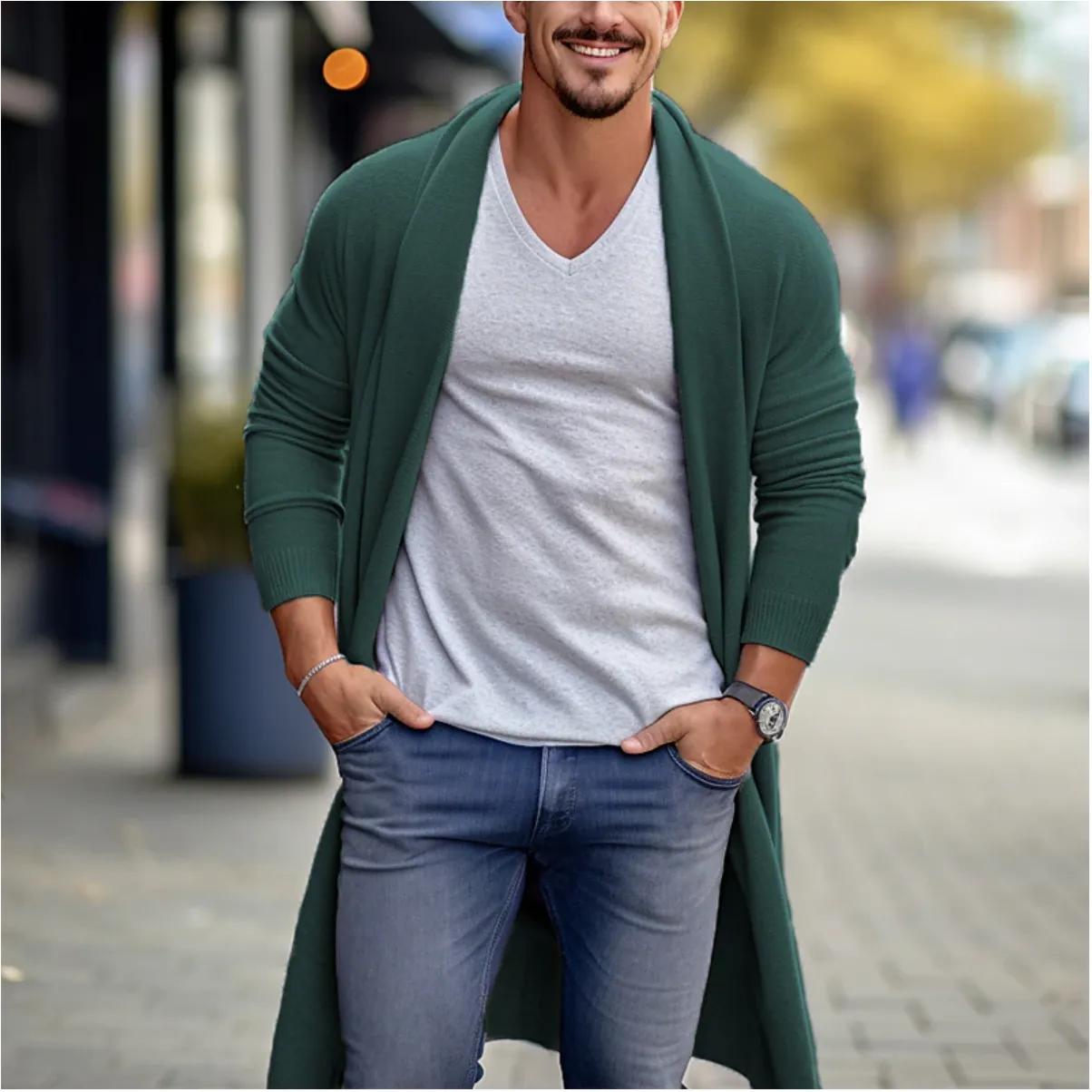 Nico | Long Cardigan for Men