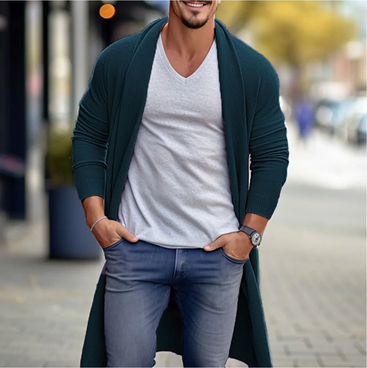 Nico | Long Cardigan for Men