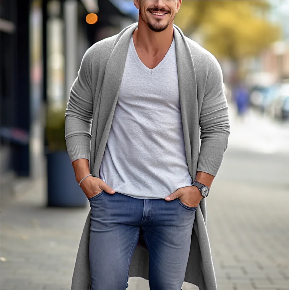 Nico | Long Cardigan for Men