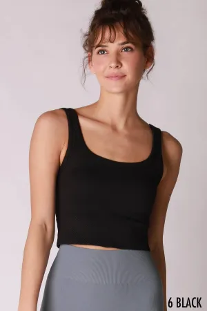 NIKIBIKI Chevron Ribbed Crop Top