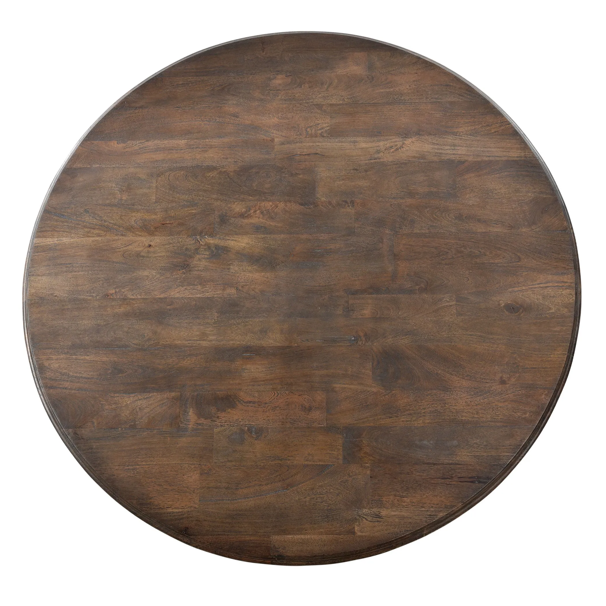 Nimes Round Dining Table 72" Weathered Mango