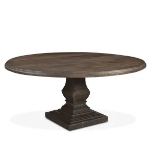 Nimes Round Dining Table 72" Weathered Mango
