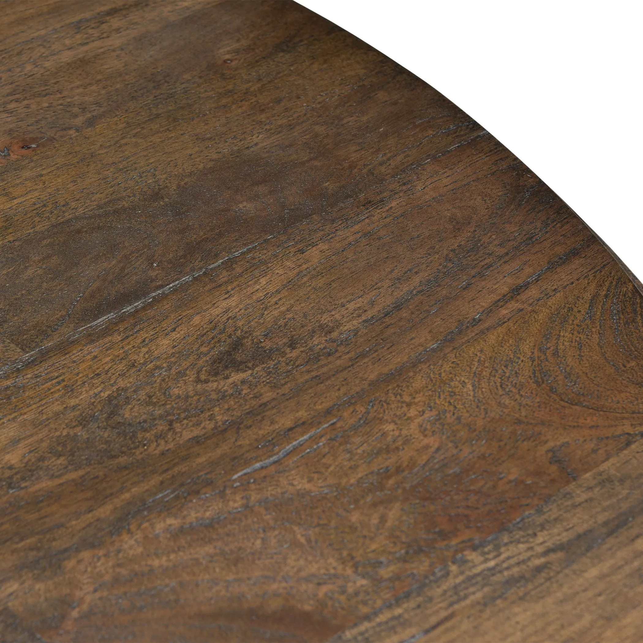 Nimes Round Dining Table 72" Weathered Mango