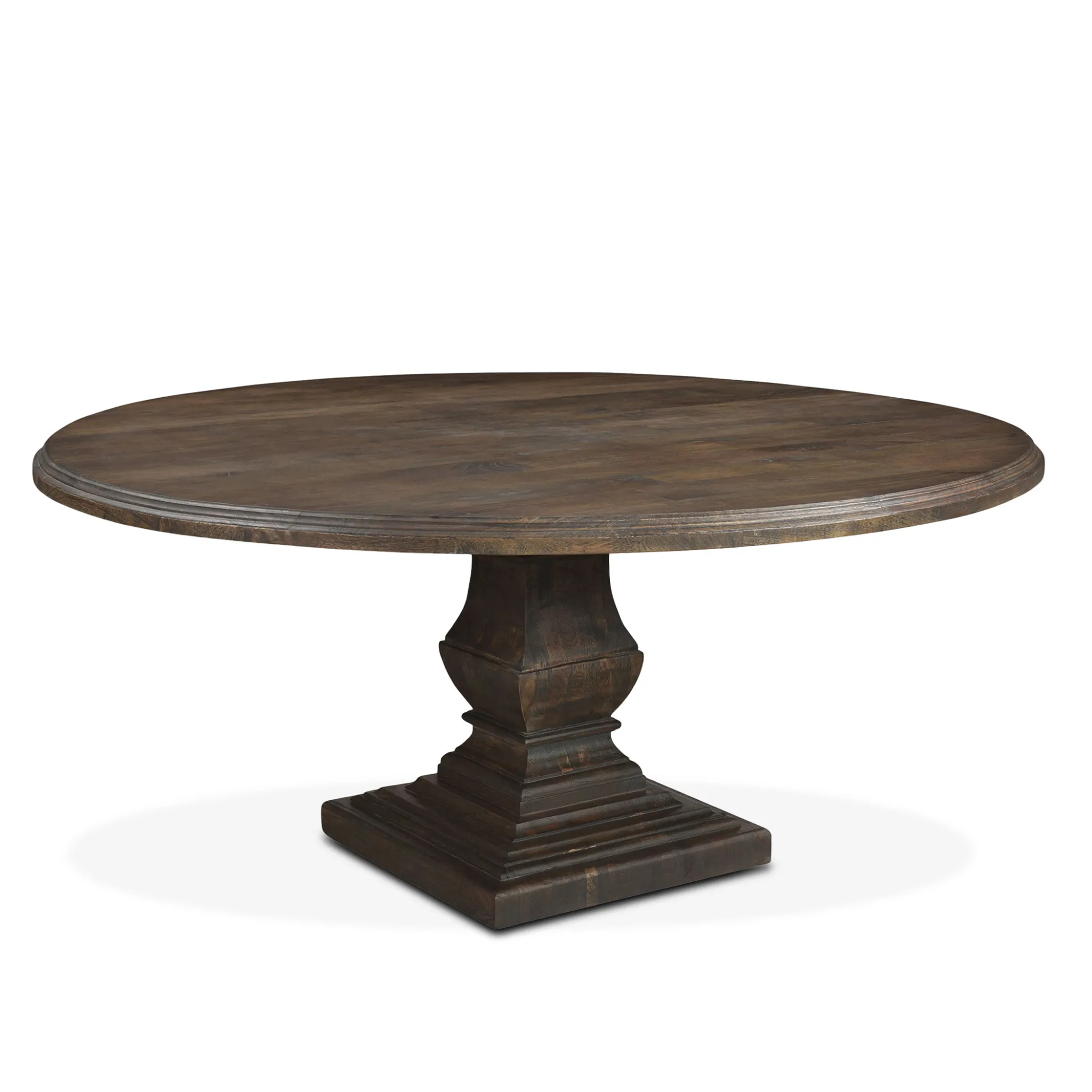 Nimes Round Dining Table 72" Weathered Mango