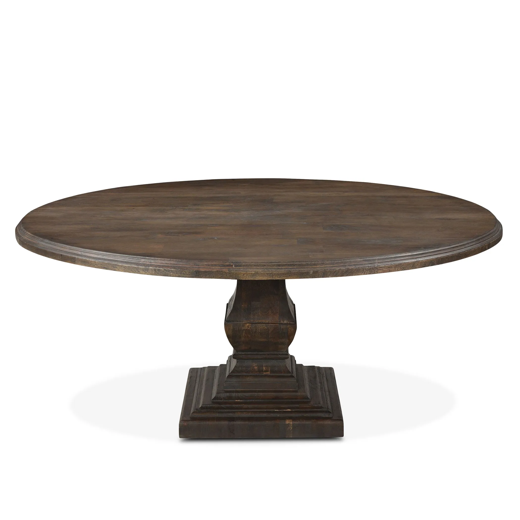 Nimes Round Dining Table 72" Weathered Mango