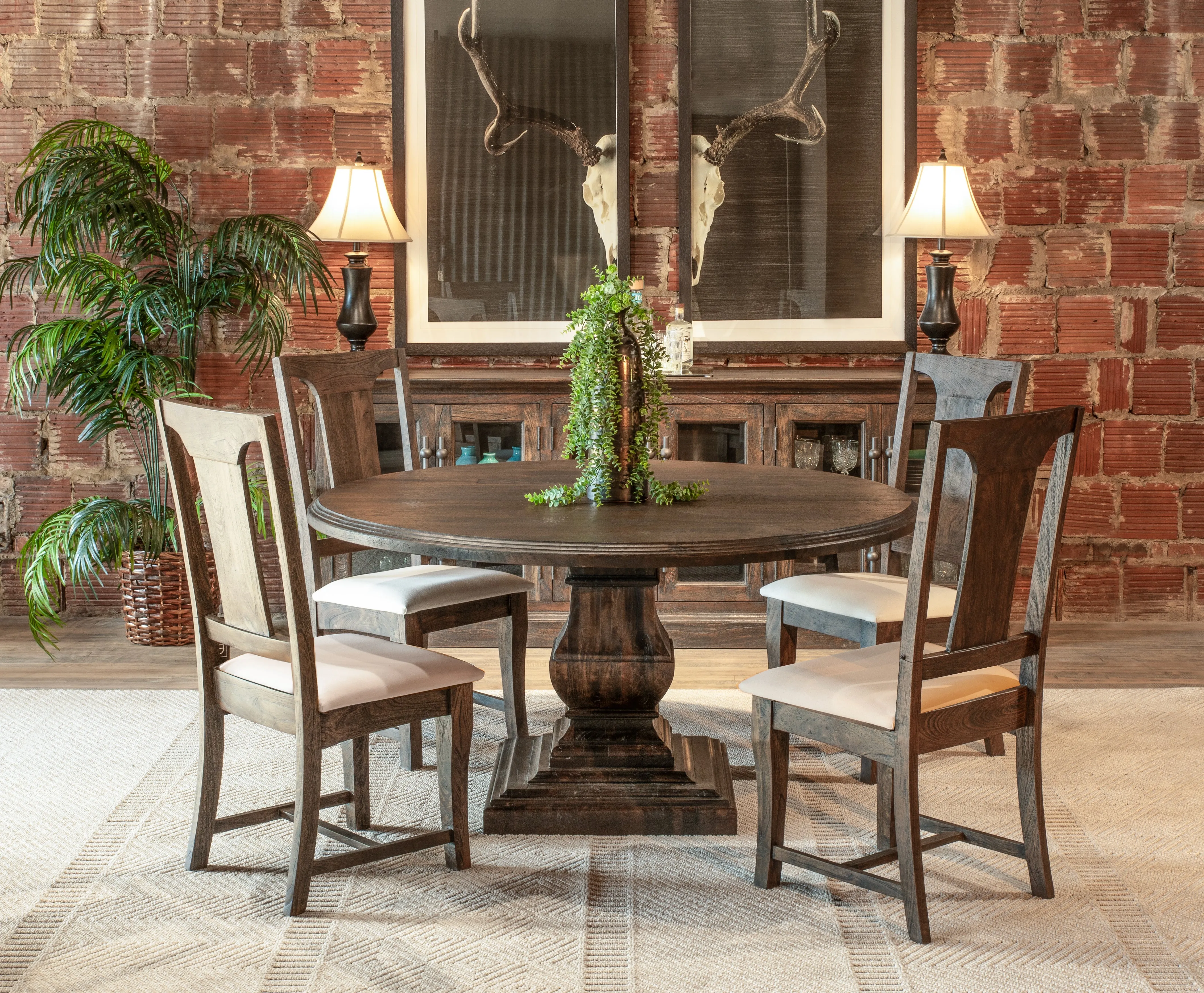 Nimes Upholstered Dining Chair Weathered Mango