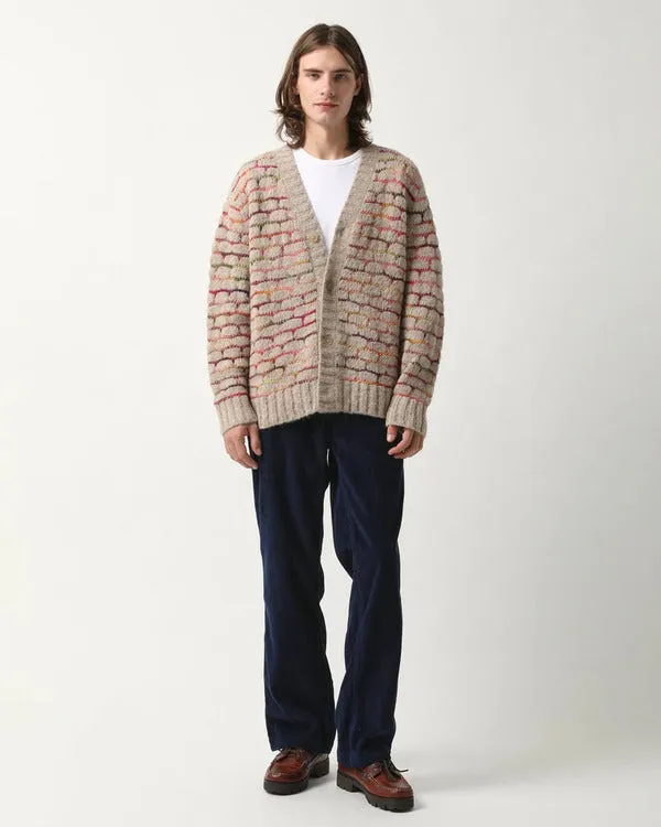 No Good Deed 2024 O-T Fagbenle Beige Patterned Cardigan