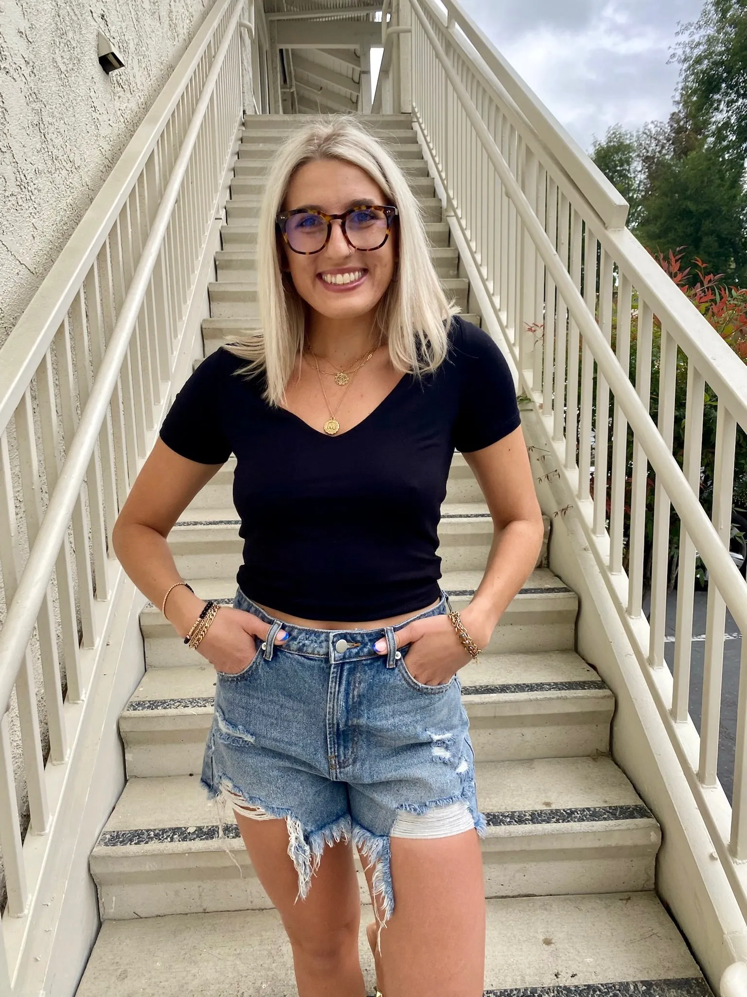 Noa Crop Top in Black