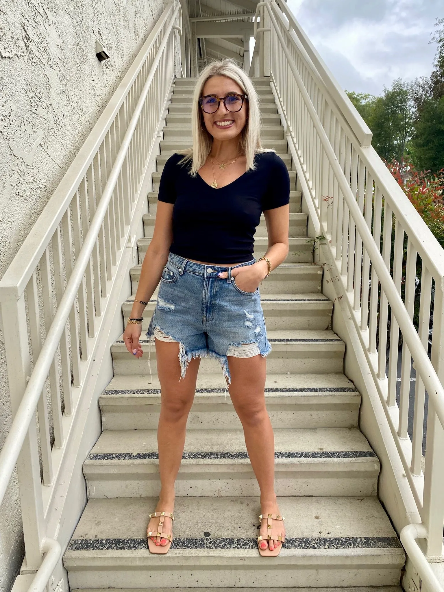 Noa Crop Top in Black