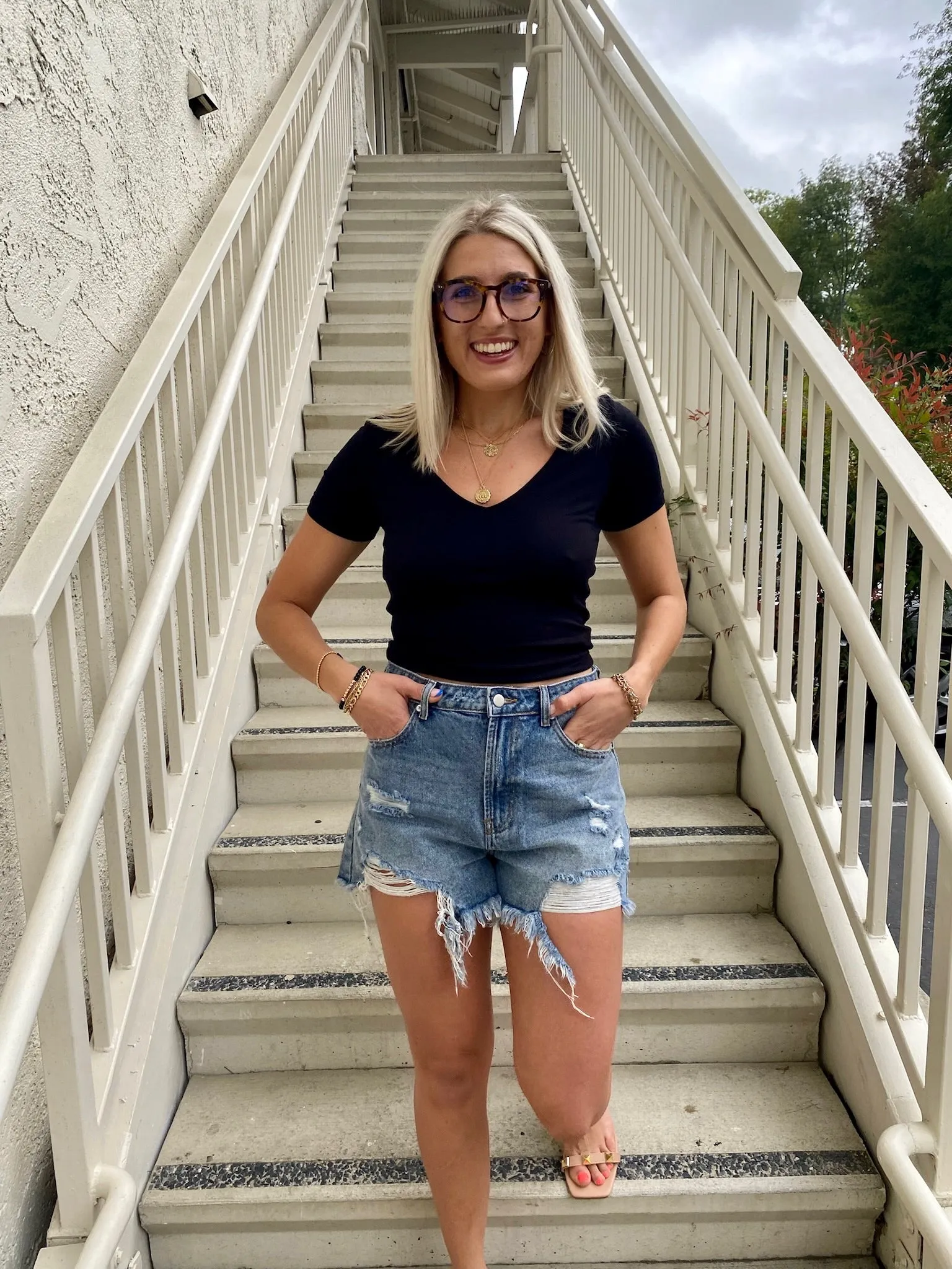 Noa Crop Top in Black