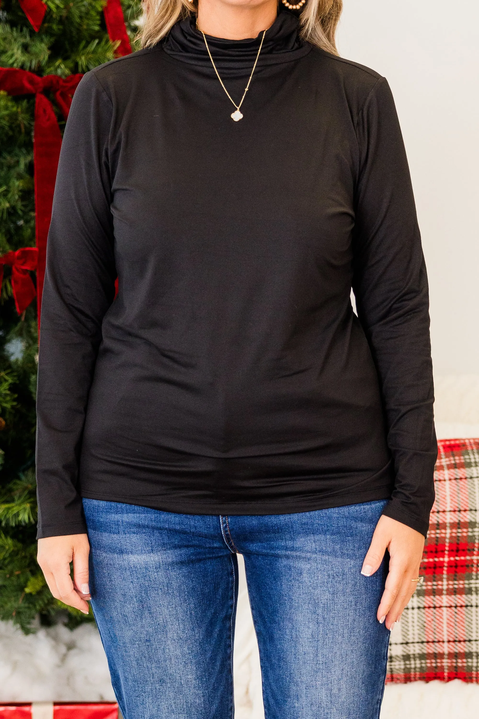 Nothing Basic About Me Top, Black