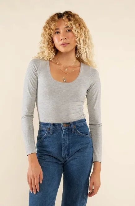 Otto U-Neck Long Sleeve Bodysuit