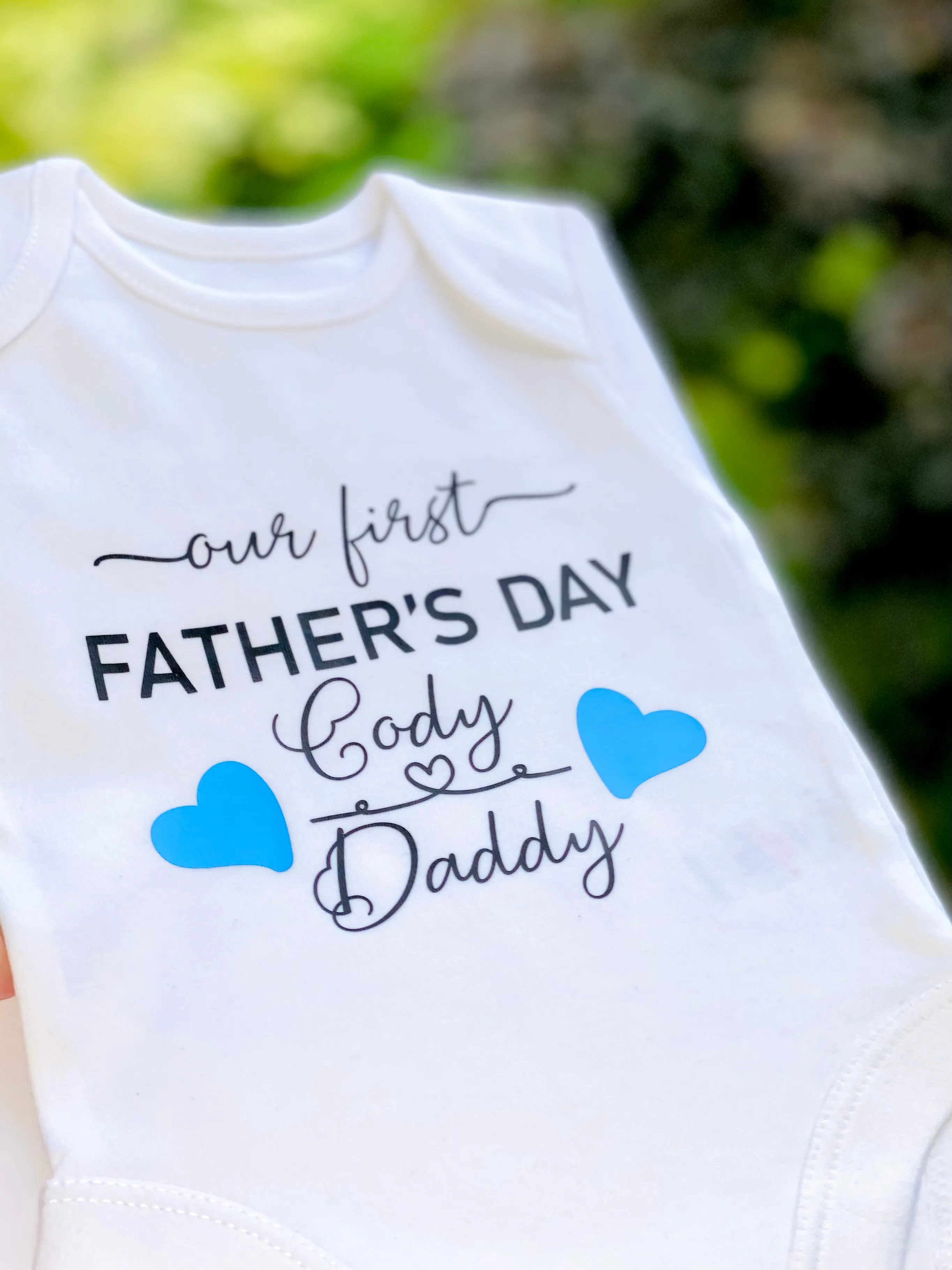Our First Fathers Day Matching T-Shirt and Baby Grow Set