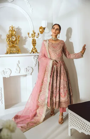 Pakistani Dress Designer in Tea Pink Shade 2021 #PF180