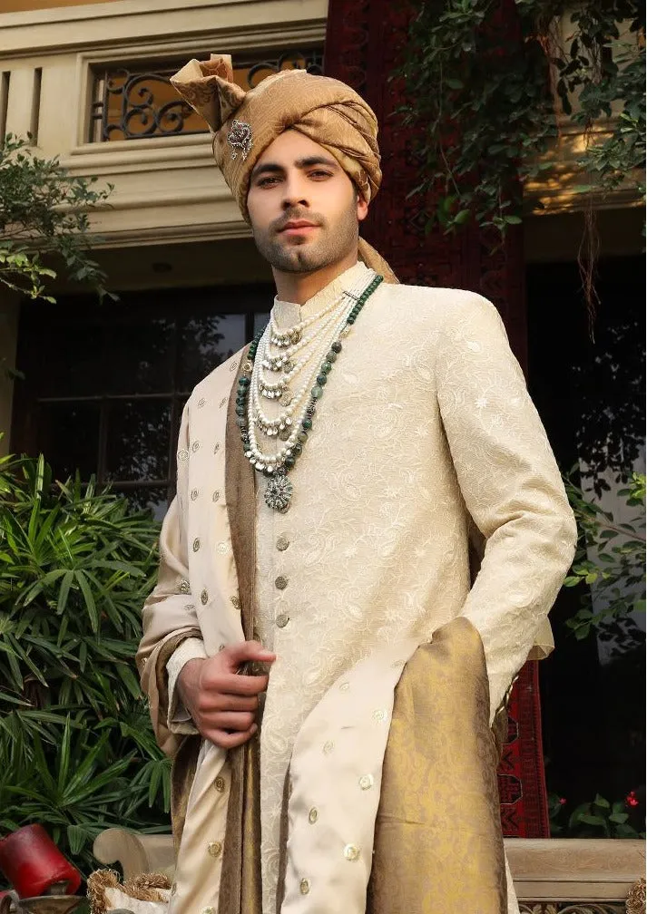 Pakistani Men Sherwani Shawl Style Designer Dress #GN74