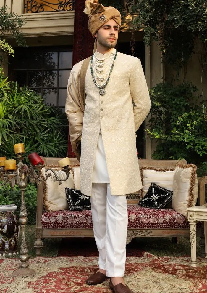 Pakistani Men Sherwani Shawl Style Designer Dress #GN74