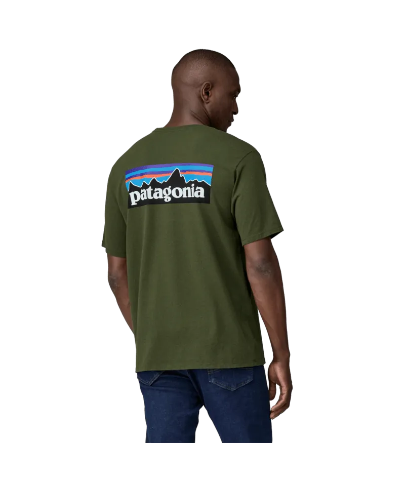 PATAGONIA P-6 LOGO RESPONSIBILI TEE - TORREY PINE GREEN